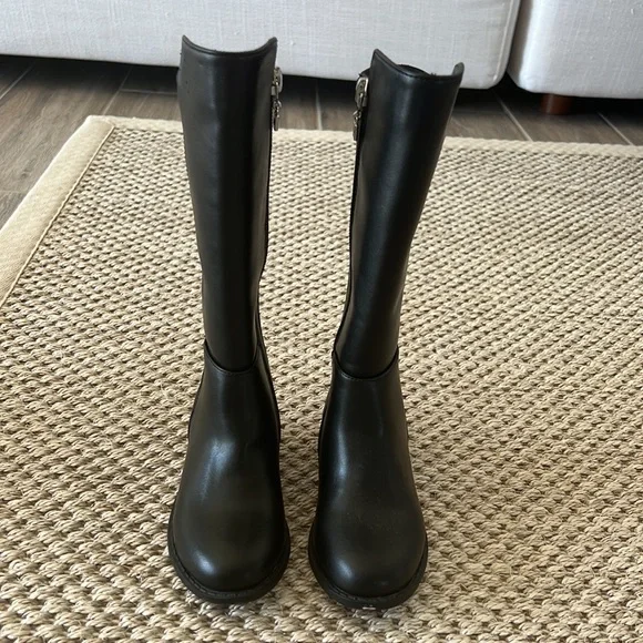 Stuart Weizmann Toddler Classic Black Riding Boots size 7 US